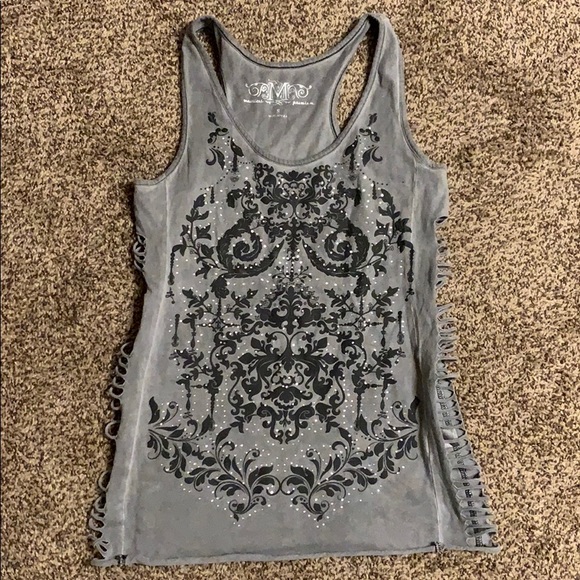 Maurices Tops - Maurice’s premium tank top side slits bling